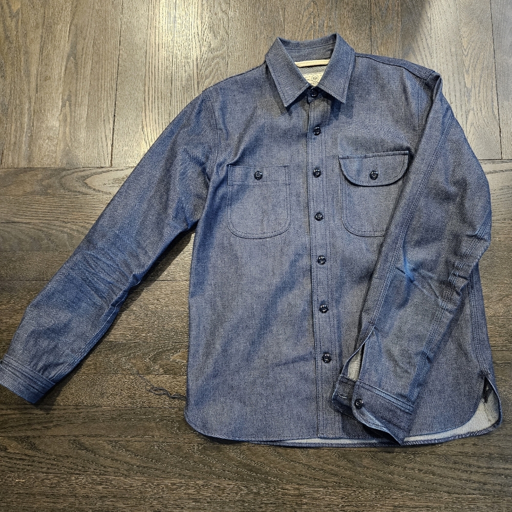 Men's Rogue Territory Selvedge Denim Work Shirt